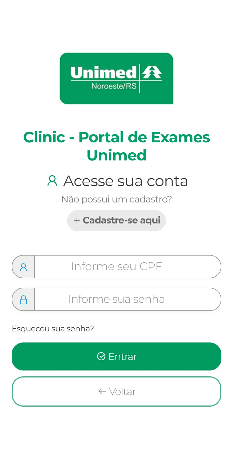 Unimed Clinic screenshot